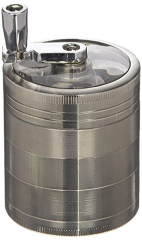 Mr. Brog Zinc 2.5 x 3 Inch 5 Piece Tobacco/Herb/Spice Grinder with Lever/Double Filter Level Mr. Brog Zinc 2.5 x 3 Inch 5 Piece Tobacco/Herb/Spice Grinder with Lever/Double Filter Level