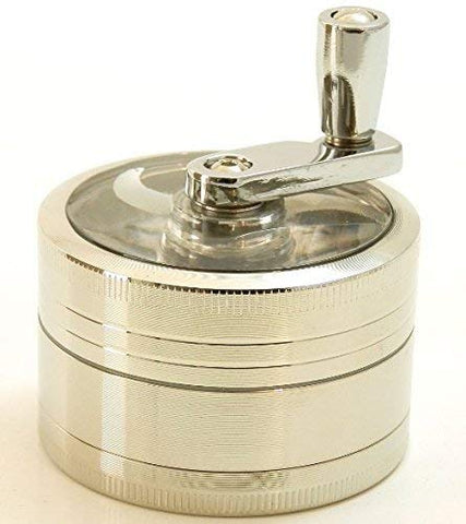 Three Piece 2 1/2 Three Piece 2 1/2" Herb, Spice, Tobacco, etc Grinder with Lever