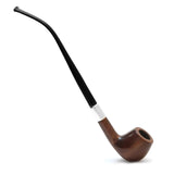 Mr. Brog Churchwarden Tobacco Pipe - Model No: 59 Hobbit - Pear Wood Roots - Hand Made