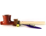 Lakota Indian Peace Pear Wood Tobacco Pipe