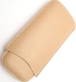 Leather Cigar Pouch for 3 - Authentic Full Grade Buffalo Hide Leather