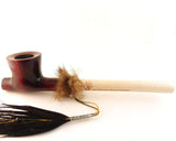 Lakota Indian Peace Pear Wood Tobacco Pipe