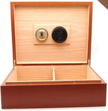 Full Grade Buffalo Hide Desktop Leather Cigar Humidor