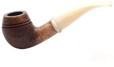 Mr. Brog Smoking Pipe - Model No. 117 Bishop Walnut Sandblast - Mediterranean Briar Wood - Hand Made Tobacco Pipe Mr. Brog Smoking Pipe - Model No. 117 Bishop Walnut Sandblast - Mediterranean Briar Wood - Hand Made Tobacco Pipe