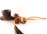 Lakota Mediterranean Briar Wood Indian Peace Pipe