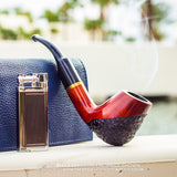 No. 67 Full Bent Mediterranean Briar Wood Smoking Pipe