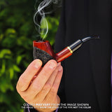 No. 67 Full Bent Mediterranean Briar Wood Smoking Pipe
