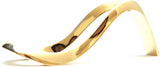 Mr. Brog Metal Lady Shoe Style Tobacco Pipe Stand in Gift Box - Gold