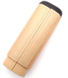 Spanish Cedar & Leather Robusto Cigar Case - Authentic Full Grade Buffalo Hide Leather