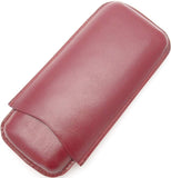 Leather Cigar Pouch for 3 - Authentic Full Grade Buffalo Hide Leather