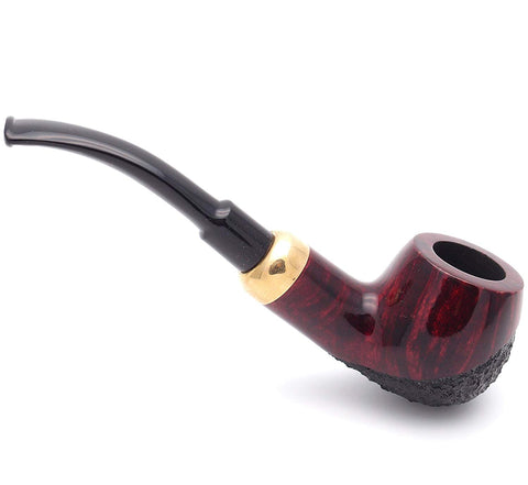 No. 124 Bent Army Mediterranean Briar Wood Tobacco Pipe