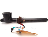 Lakota Indian Peace Pear Wood Tobacco Pipe