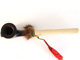 Lakota Indian Peace Pear Wood Tobacco Pipe