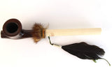 Lakota Indian Peace Pear Wood Tobacco Pipe