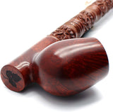 19 Inch Long Orient Italian Briar Wood Tobacco Pipe