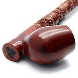 19 Inch Long Orient Italian Briar Wood Tobacco Pipe
