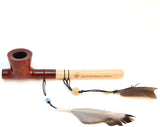 Lakota Mediterranean Briar Wood Indian Peace Pipe