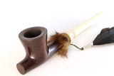 Lakota Indian Peace Pear Wood Tobacco Pipe