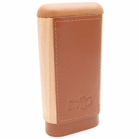 Spanish Cedar & Leather Robusto Cigar Case - Authentic Full Grade Buffalo Hide Leather Spanish Cedar & Leather Robusto Cigar Case - Authentic Full Grade Buffalo Hide Leather