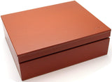 Full Grade Buffalo Hide Desktop Leather Cigar Humidor