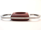 Mrs. Brog Guillotine Cigar Cutter - Mahogany Wood & Stainless Steel
