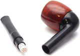 No. 75 Captain Mediterranean Briar Wood Tobacco Pipe
