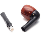 No. 75 Captain Mediterranean Briar Wood Tobacco Pipe