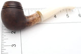 Mr. Brog Smoking Pipe - Model No. 117 Bishop Walnut Sandblast - Mediterranean Briar Wood - Hand Made Tobacco Pipe