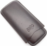 Leather Cigar Pouch for 3 - Authentic Full Grade Buffalo Hide Leather