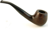 Mr. Brog Round Bent Tobacco Pipe - Model No: 65 Prince Walnut - Mediterranean Briar Wood - Hand Made