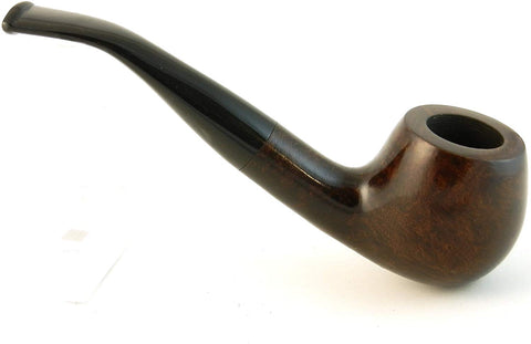 Mr. Brog Round Bent Tobacco Pipe - Model No: 65 Prince Walnut - Mediterranean Briar Wood - Hand Made Mr. Brog Round Bent Tobacco Pipe - Model No: 65 Prince Walnut - Mediterranean Briar Wood - Hand Made