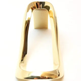 Mr. Brog Metal Lady Shoe Style Tobacco Pipe Stand in Gift Box - Gold