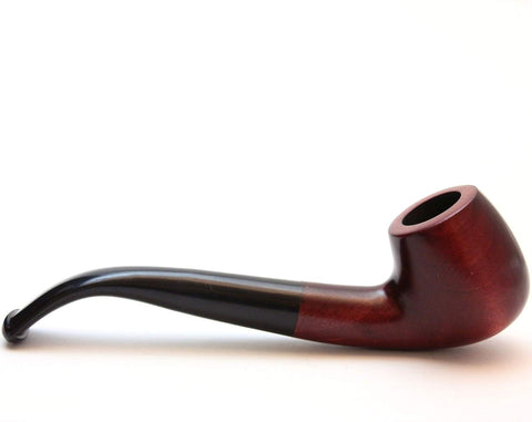 Beech Wood Tobacco Pipe - Model 54 Café Mahogany - Hand Made Beech Wood Tobacco Pipe - Model 54 Café Mahogany - Hand Made