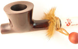 Lakota Mediterranean Briar Wood Indian Peace Pipe