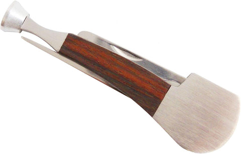 Mr. Brog Tobacco Pipe 3-in-1 Tool - Classic Wood & Stainless Steel - Tamper, Reamer & Pick Mr. Brog Tobacco Pipe 3-in-1 Tool - Classic Wood & Stainless Steel - Tamper, Reamer & Pick