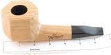 No. 307 Architekt Hexagon Acacia Wood Pipe