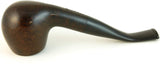 Mr. Brog Round Bent Tobacco Pipe - Model No: 65 Prince Walnut - Mediterranean Briar Wood - Hand Made
