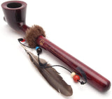 Lakota Indian Peace Pear Wood Tobacco Pipe