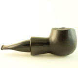 Mr. Brog Bulldog Tobacco Pipe - Model No: 52 Scoot Ebony Sandblast - Pear Wood Roots - Hand Made