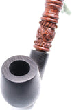 19 Inch Long Orient Oak Morta Wood Tobacco Pipe