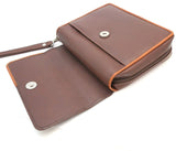 Sheep Napa Leather Tobacco Pipe Pouch Combo - Four Pipes and Tobacco Pouch & Tool Pockets