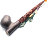 19 Inch Long Orient Oak Morta Wood Tobacco Pipe