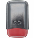 La Habanos Leather Cigar Case for 3 - Authentic Full Grade Buffalo Hide Leather