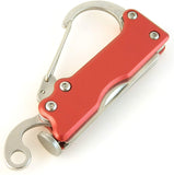 Tobacco Pipe Tool: 5-In-1 Carabiner D-Ring - Key Chain Clip Hook - Tamper - Cleaner/Reamer - Pick - Bottle Opener