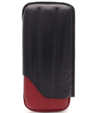Leather Cigar Case for 3 - Authentic Full Grade Buffalo Hide Leather