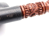19 Inch Long Orient Oak Morta Wood Tobacco Pipe