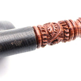 Mr. Brog Beautiful Handmade 19 Inch Long Tobbaco Smoking Pipe - Orient Morta Walnut - Oak Morta Wood