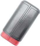 Spanish Cedar and Leather Robusto Cigar Case - Authentic Full Grade Buffalo Hide Leather