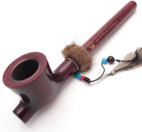 Lakota Indian Peace Pear Wood Tobacco Pipe