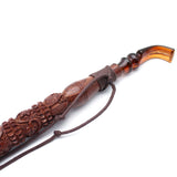 Mr. Brog Beautiful Handmade 19 Inch Long Tobbaco Smoking Pipe - Orient Morta Walnut - Oak Morta Wood